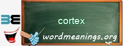 WordMeaning blackboard for cortex